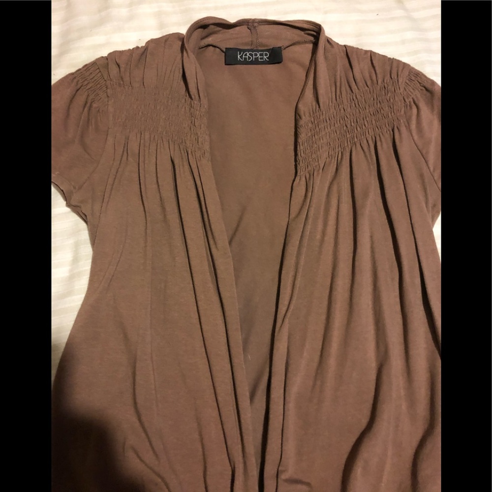 Kasper front tie top